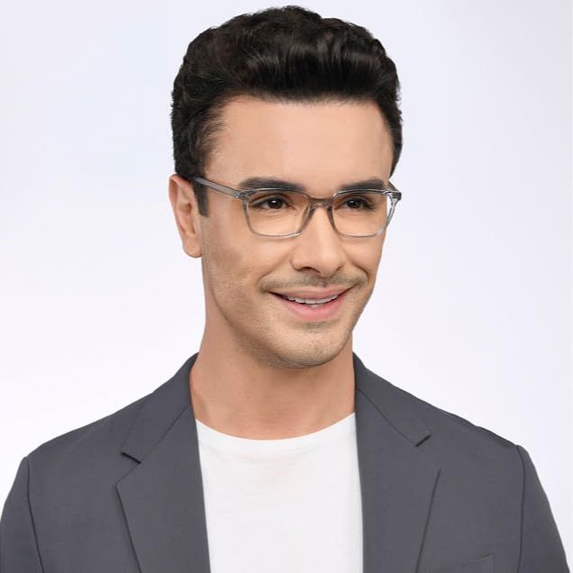 Lenskart Blu Unisex TR90 Computer Glasses | Grey Transparent - M