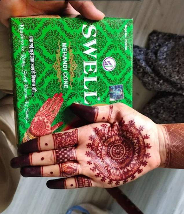 Swell Henna Mehendi Cone 40g 40 g Combo