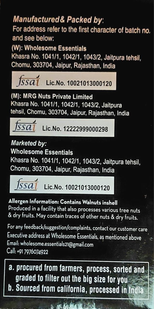 Nut Toppers California Walnuts(Akhrot) Inshell