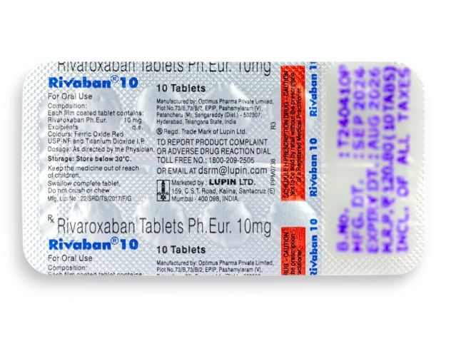 Rivaban 10 Tablets