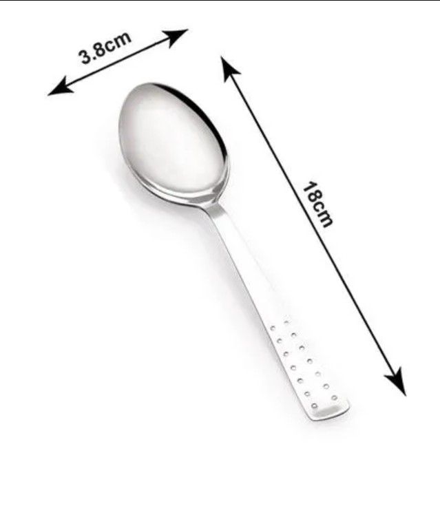 Dott Stainless Steel Dotted Dessert Regular Spoon | 18 cm