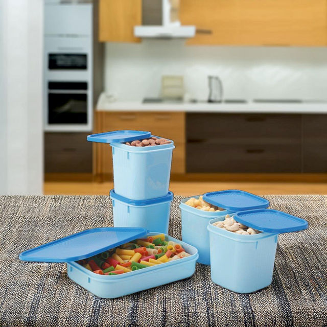 Joyo Alfa Container 5 Pcs Set (211 (4 Pcs) + 141 (Pc) Opaque Pl Shrink