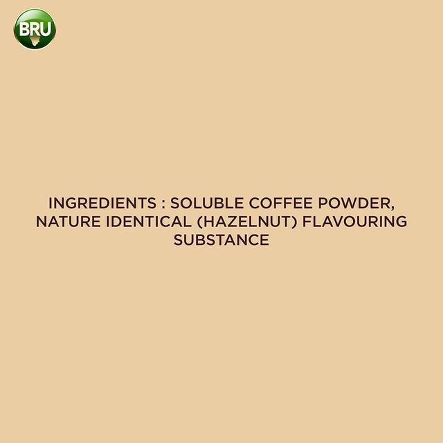 Bru Gold Freeze Dried Coffee Hazelnut Instant Coffee