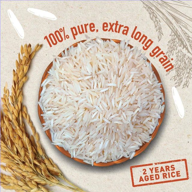 India Gate Flavourful & Fine Tibar Pure Basmati Rice 1 kg Combo