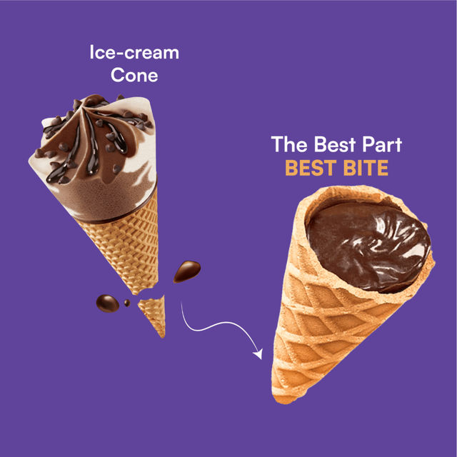 Nova Nova Best Bite - Belgian Chocolate(50gms) & Kwality Wall'S Shameless Vanilla Tub(700ml) Combo