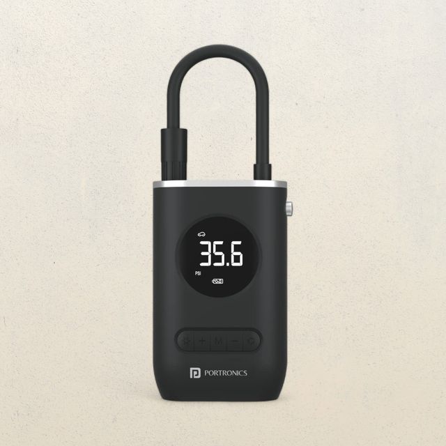 Portronics Tyre Inflator - Digital Display | 4000 Mah
