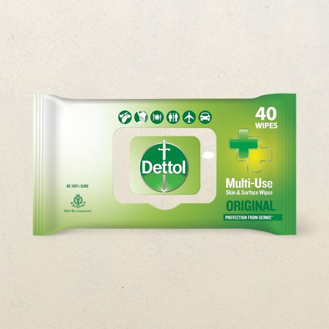 Dettol Multi-Use Skin and Surface Wet Wipe 40 pc Combo