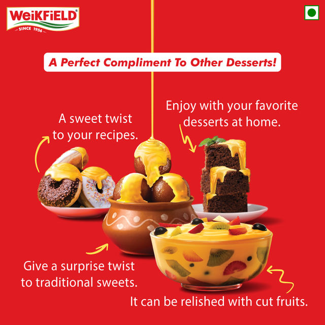 Weikfield Custard Ready To Eat - Vanilla