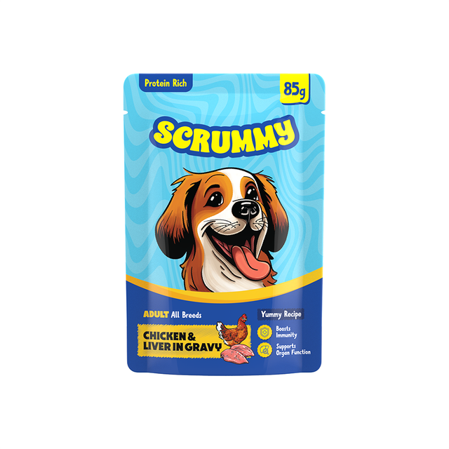Scrummy Chicken & Liver Dog Wet FOOD