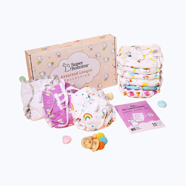 SuperBottoms Dry Feel Langot Gift Box for 0-9M | First Love Baby Bliss Box For 0-9M