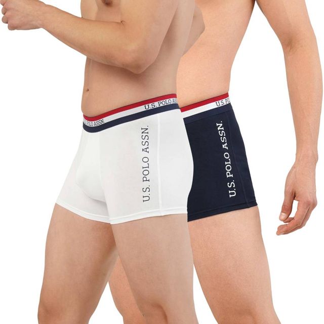 U.S. Polo Assn. | Underwear Pack of 2 | M | Trunks | ET002 | Navy and White