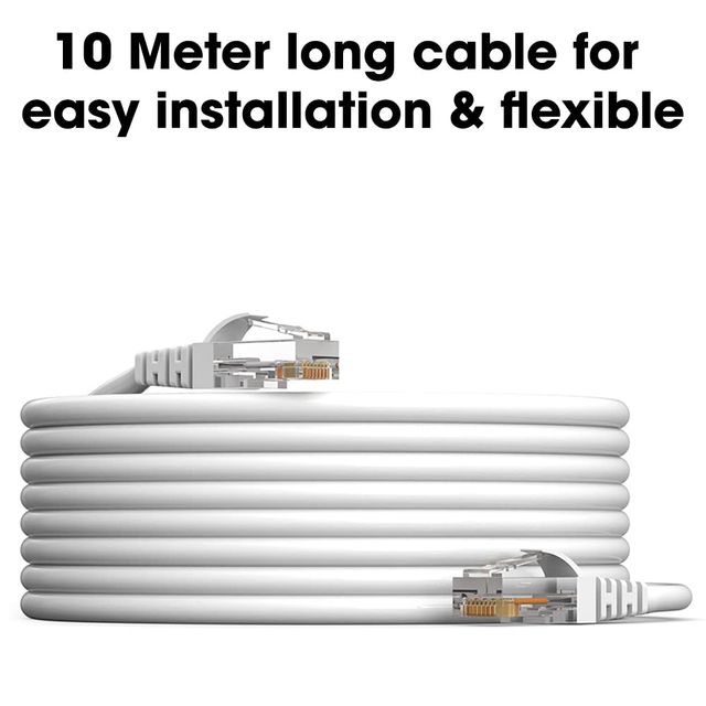 Sounce Cat6 Ethernet Cable, Modem High Speed 550MHZ / 10 Gigabit Speed UTP LAN Cable Route -10 meter