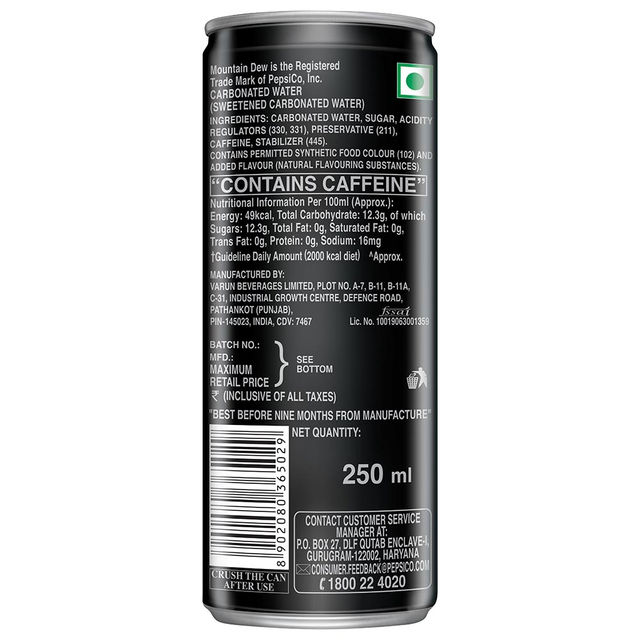 Mountain Dew Lemon Soft Drink