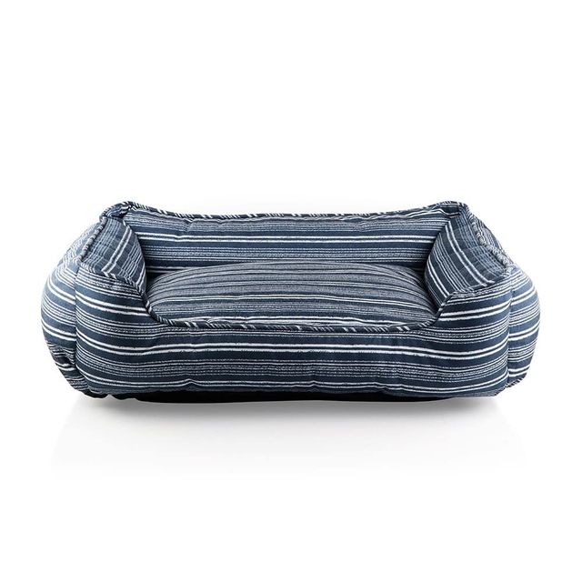 Pawpourri Blue Striped Cuddler - Medium | Large