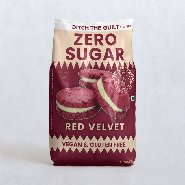 Ditch The Guilt Red Velvet Cookies - Zero Sugar Vegan Cookies