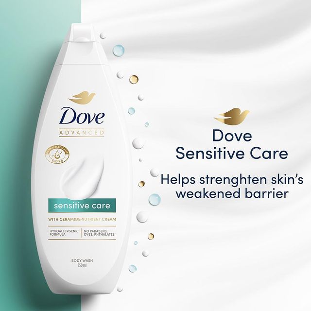 Dove Advanced Sensitive Care Bodywash| with Ceramide- Nutrient Cream|250 ml