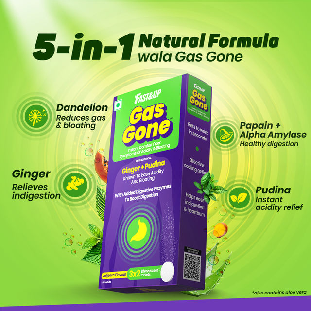 Fast&Up Gas Gone Indigestion And Acidity Relief - Jal Jeera