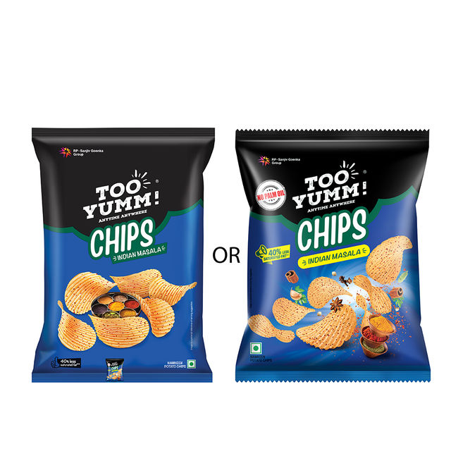 Too Yumm - Potato Chips Indian Masala(84gms) & Veeba Cheese And Jalapeno Dip(300gms) Combo