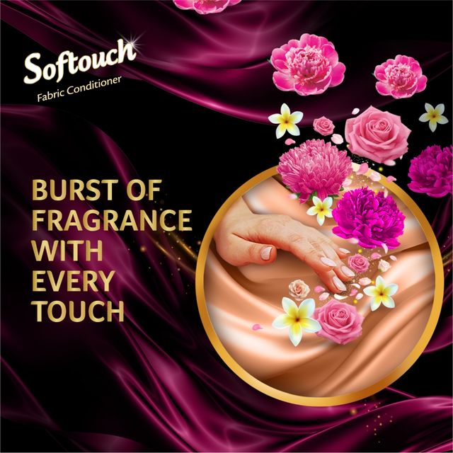 Softouch Rose and Jasmine 2X French Perfume After Wash Fabric Conditioner