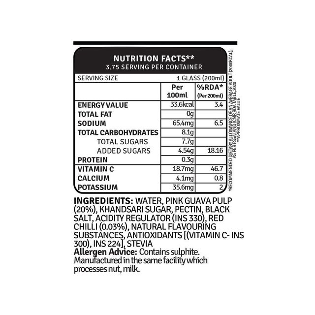 Raw Pressery Refreshers - Pink Guava Chilli 750 ml Combo