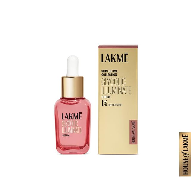 Lakme Glycolic Illuminate Serum With 1% Glycolic Acid Reduces Dullness & Improves Texture