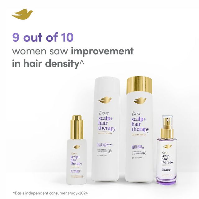 Dove Scalp+Hair Therapy Density Boost Reinforcing Hair Serum With 1% Prolipids & Multipeptides