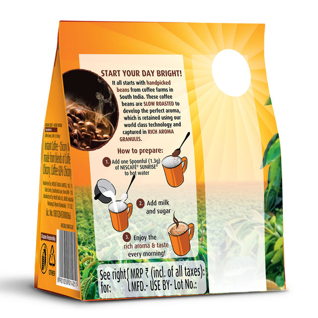 Nescafe Sunrise New Strong Taste, Coffee-Chicory Mix, Stabilo Classic Medium Roast Instant Coffee