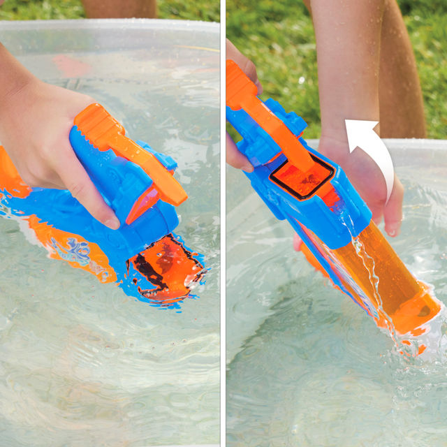 Nerf Super Soaker Flip Fast Fill Water Blaster | 30 Fluid Ounce Tank | Water Toy