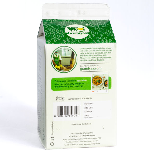 Gramiyaa Coconut Oil - Wood Cold Pressed