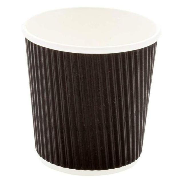Vinay Trading Rippled Paper Glass | 150 ml | Set Of 25 - Assorted