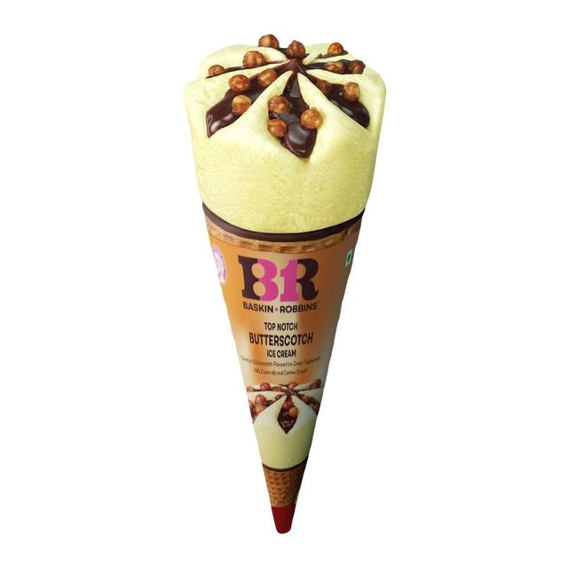 Baskin Robbins Top Notch Butterscotch Ice Cream Cone 110 ml Combo