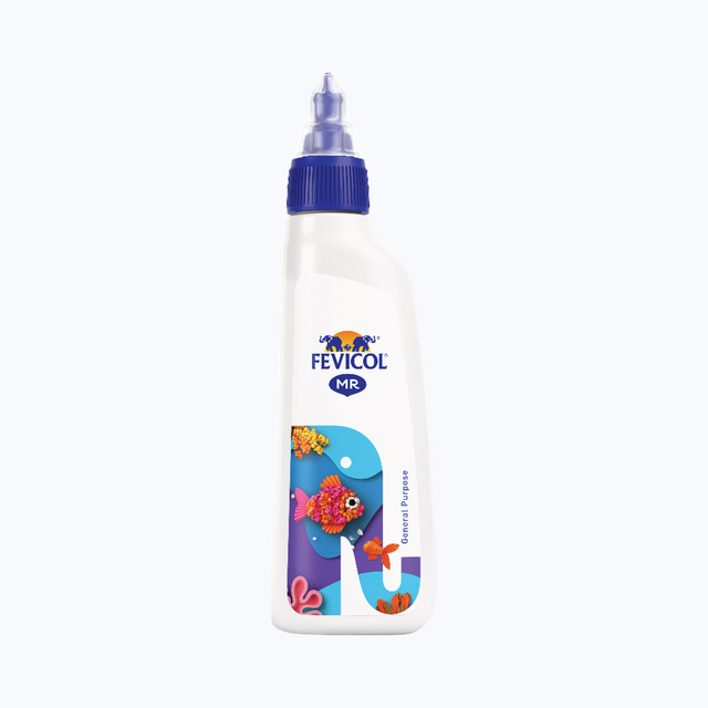 Fevistik The Original Glue Stick (15g) & Fevicol Mr Original Craft & General Purpose White Glue Bottle (105g) Combo