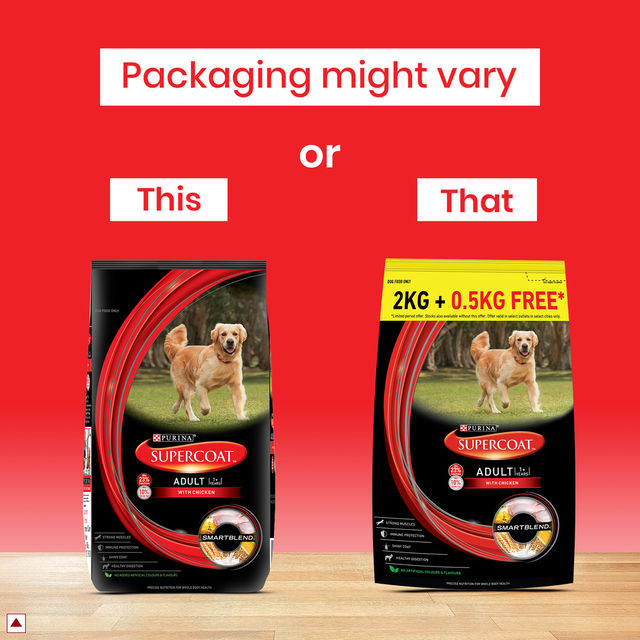PURINA SUPERCOAT Adult | 1+ Years | Dry Dog Food with Chicken