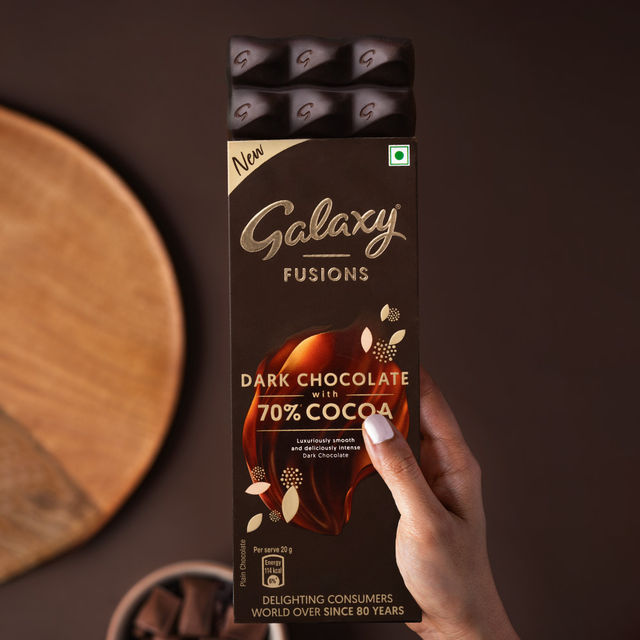 Galaxy Fusions Dark Chocolate Bar With 70% Cocoa