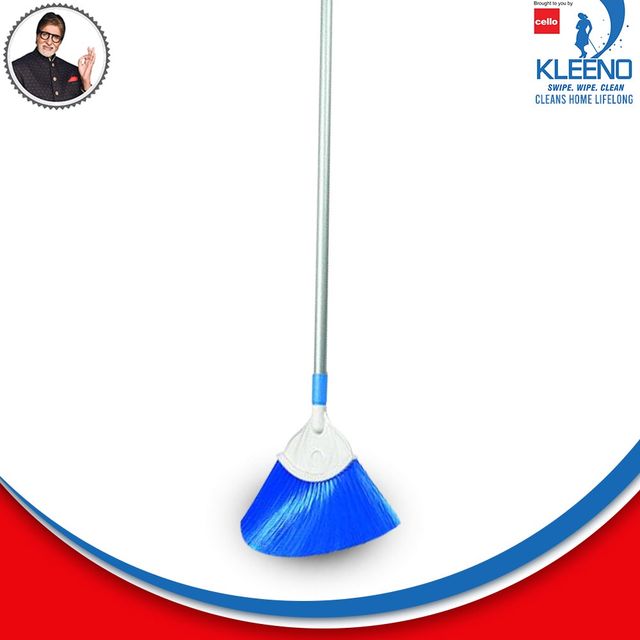 Kleeno Cobweb Brush with Telescopic Rod Blue