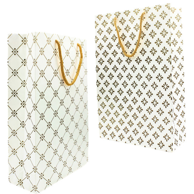 Se7En Printed Paper Bag | Size- 8 X 12 X 3 Inch (Colour May Vary)