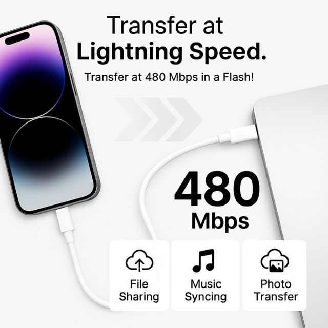Roarx MFi Certified Type C to Lightning Cable for iPhone