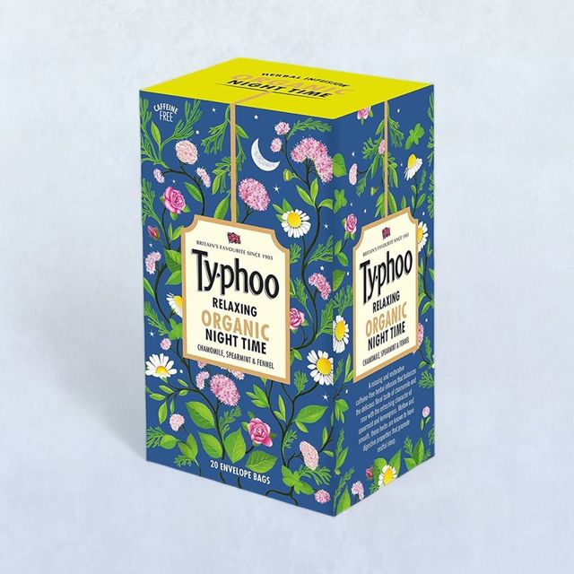 Typhoo Night Time Chamomile, Spearmint, and Fennel Organic Herbal Tea