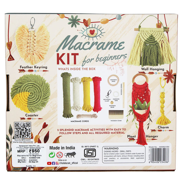Kalakaram Macrame Kit For Beginners