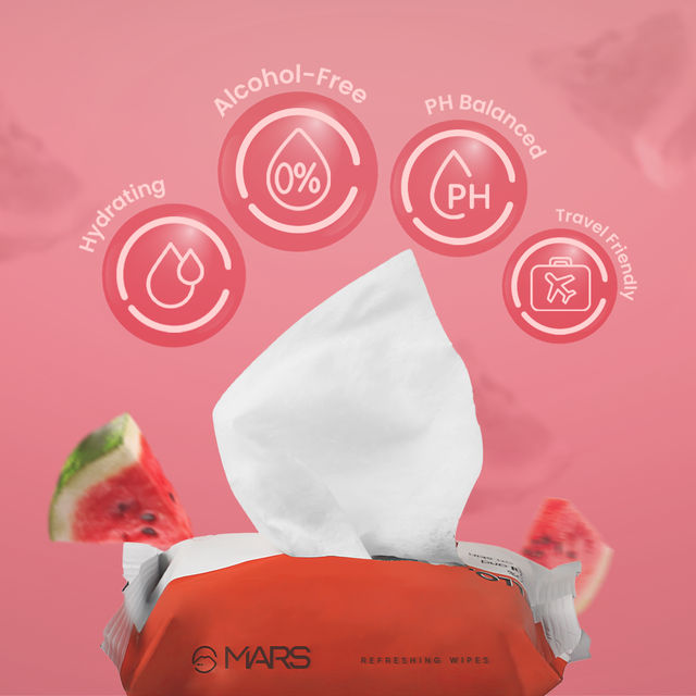 MARS Cosmetics Refreshing Wet Wipes For Face Watermelon