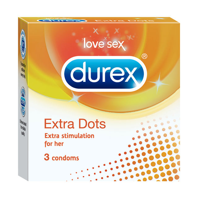 Durex Extra Dots Condom - Dotted Condoms
