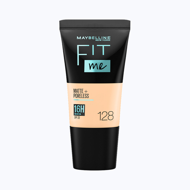 Maybelline New York Fit Me Matte+Poreless Liquid Foundation Tube 128 Warm Nude