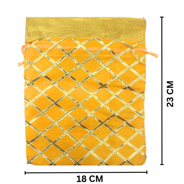 Fancy Potli Bags 23 x 18 Cm (Colour May Vary)