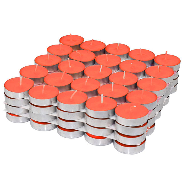 Tealight Candles, Assorted Color (Pack of 100 Candles of Same Color)