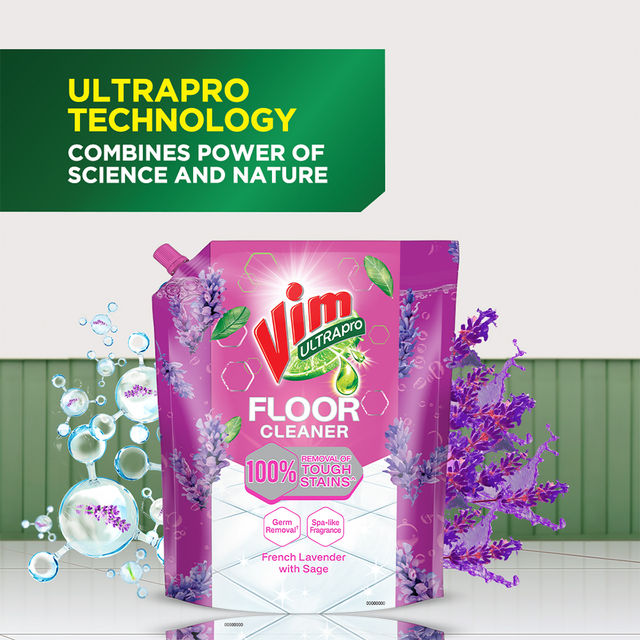 Vim Ultrapro Floor Cleaner Lavendar Pouch