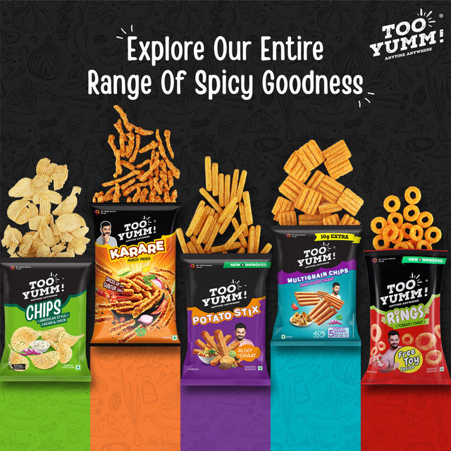Too Yumm! Sour Cream & Onion Veggie Stix | Munching Snack | On-The-Go Munchies(75gms) & Coca-Cola Soft Drink(750ml) Combo