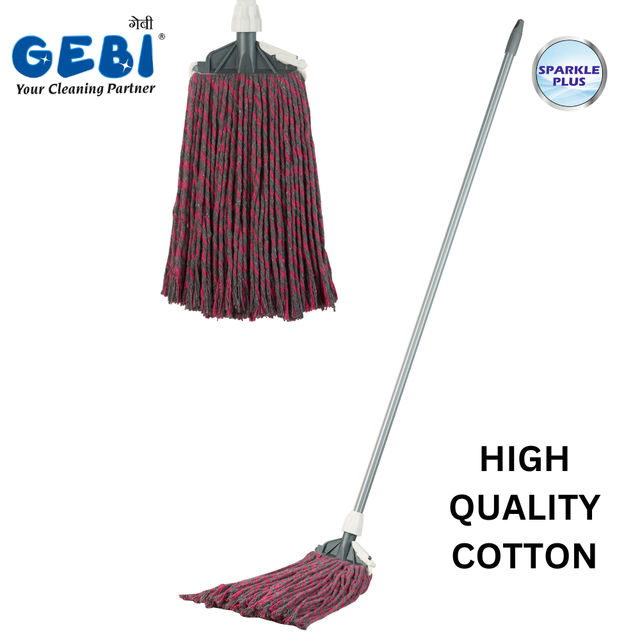 Gebi Sparkle Plus Fab Clip Mop 400 | Telescopic Handle)
