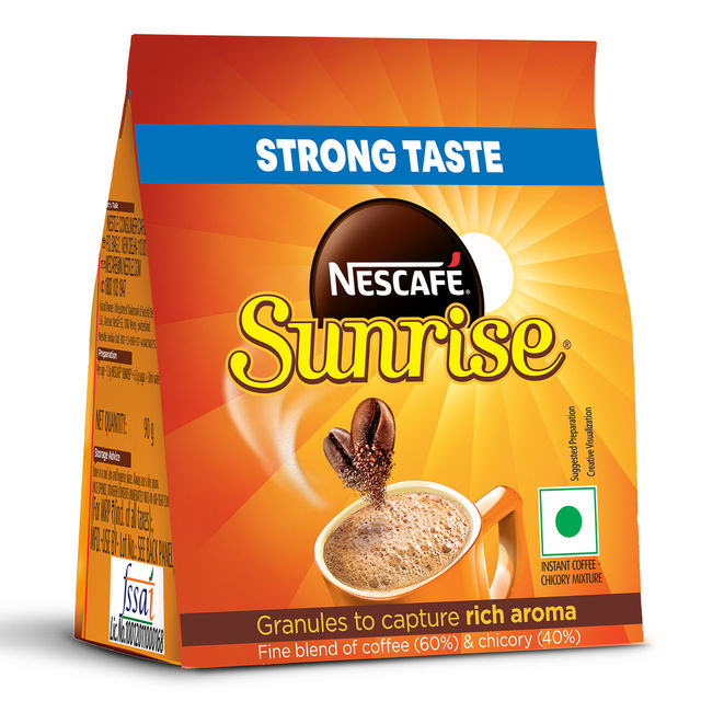 Nescafe Sunrise New Strong Taste, Coffee-Chicory Mix, Stabilo Classic Medium Roast Instant Coffee