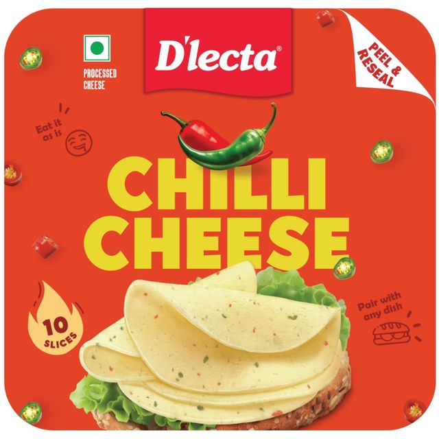 Dlecta Chilli Cheese Slices | Pack Of 10
