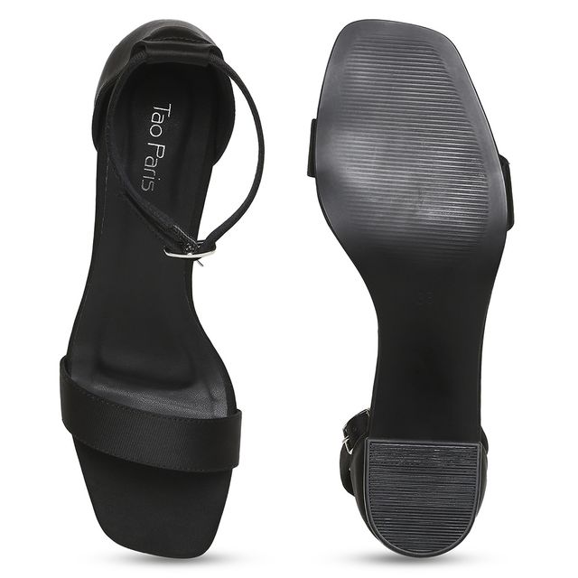 Tao Paris Women Black Solid Heels Women's Black | UK7